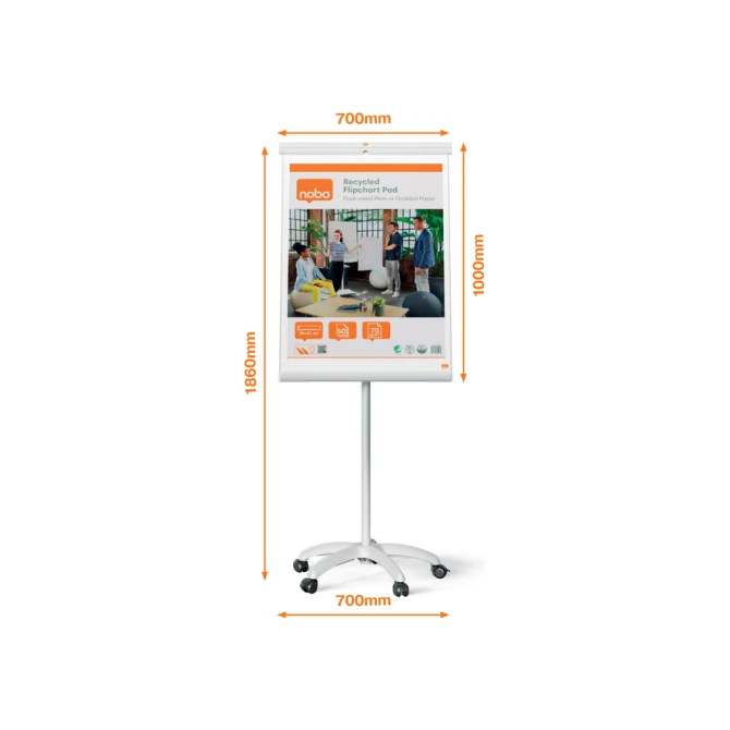 Flipover Nobo Premium Plus mobiel staal