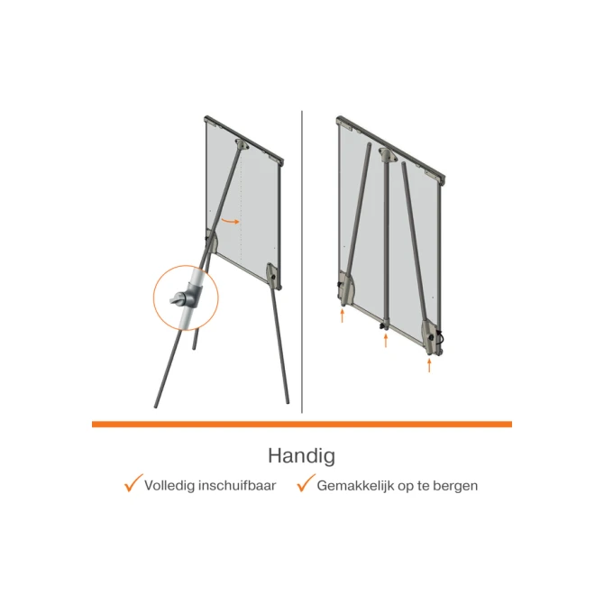 Flipover Nobo Premium Plus staal driepootstatief