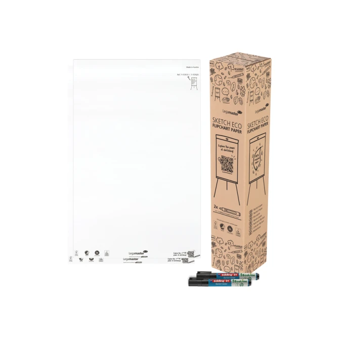 Flipoverpapier Legamaster SKETCH ECO blanco 2x 50 vellen