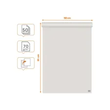 Flipoverpapier Nobo gerecycled 58x81cm dubbelzijdig rol 50 vel