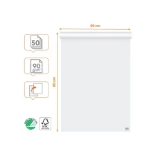 Flipoverpapier Nobo premium 60x85cm dubbelzijdig rol 50 vel