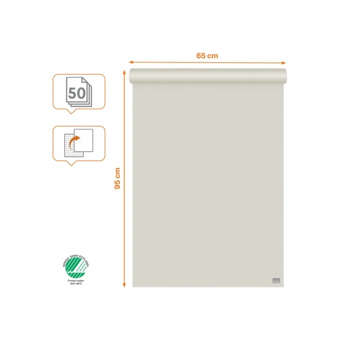 Flipoverpapier Nobo standaard 65x95cm dubbelzijdig plano 50vel
