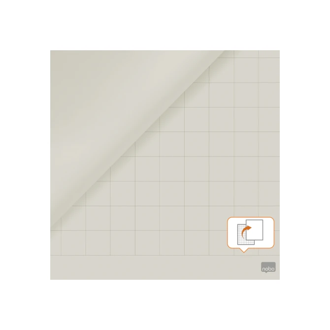 Flipoverpapier Nobo standaard 65x95cm dubbelzijdig rol 50vel
