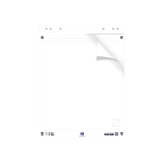 Flipoverpapier Oxford smart 60x80cm zelfklevend blanco 90gr 20 vel
