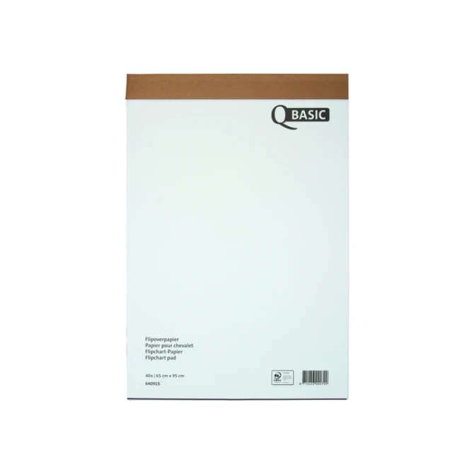 Flipoverpapier Qbasic 65x95cm 20vel opgerold