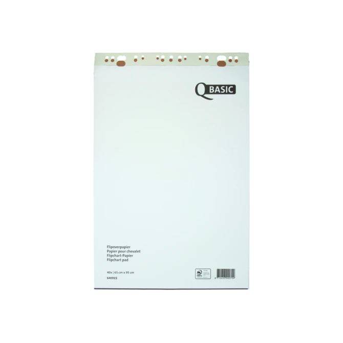 Flipoverpapier Qbasic 65x95cm 20vel opgerold