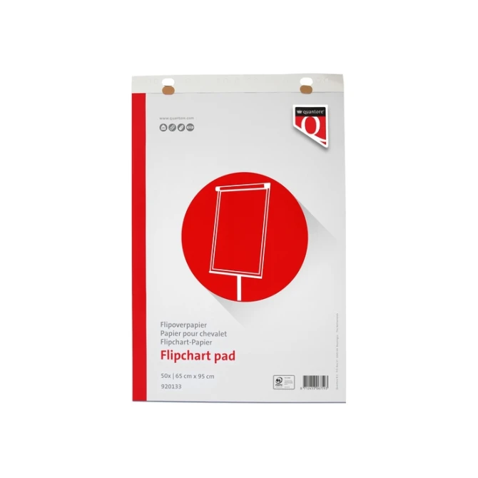 Flipoverpapier Quantore 65x95cm 50vel opgerold in verzenddoos