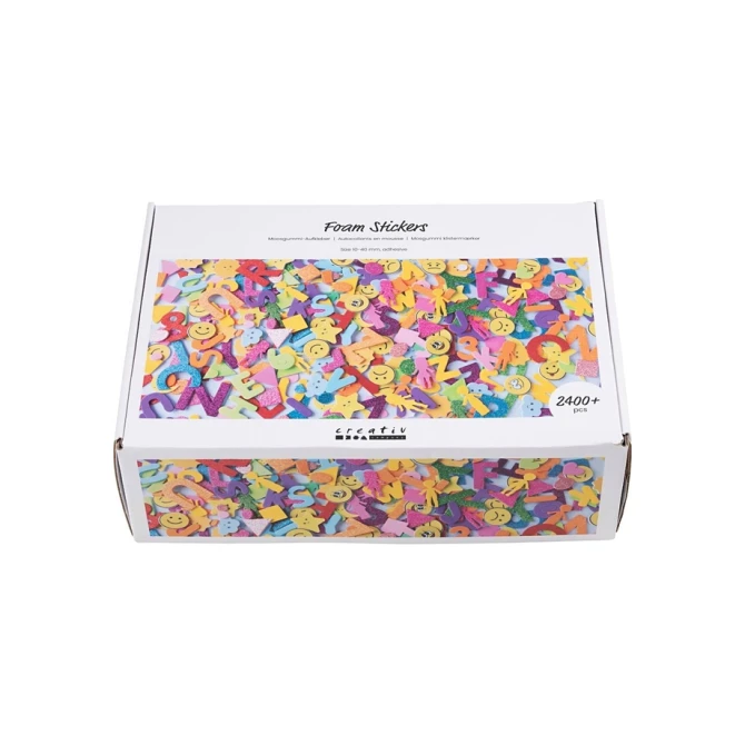 Foamstickers Creativ Company diverse vormen zelfklevend doos à 2640 stuks assorti