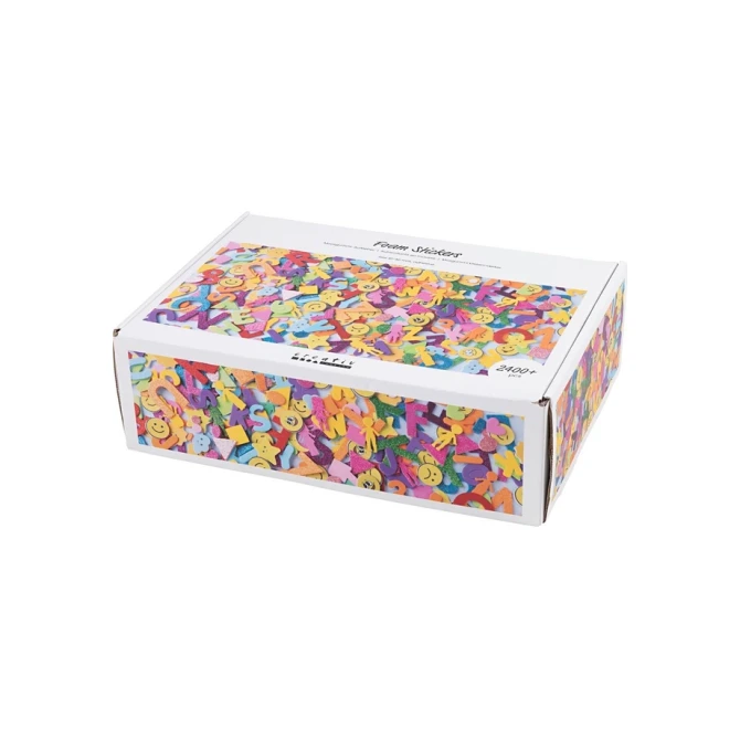 Foamstickers Creativ Company diverse vormen zelfklevend doos à 2640 stuks assorti