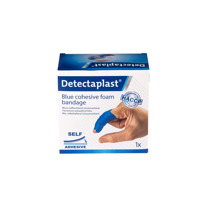 Foamverband blauw Detectaplast 6cmx4,5m