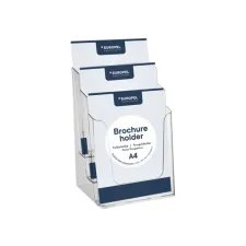 Folderhouder Europel 3 vaks A4 transparant Folderhouder Europel 3 vaks A4 transparant