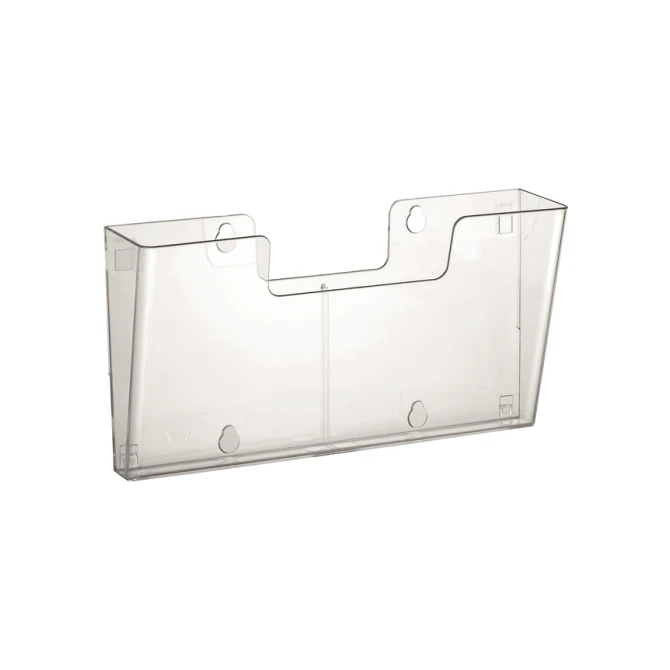 Folderhouder Europel 4x A4 wand liggend koppelbaar transparant