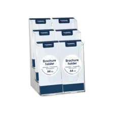 Folderhouder Europel 6 vaks 1/3 A4 transparant Folderhouder Europel 6 vaks 1/3 A4 transparant