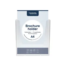 Folderhouder Europel wand A4 transparant Folderhouder Europel wand A4 transparant
