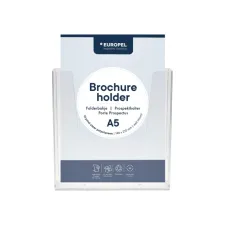 Folderhouder Europel wand A5 transparant Folderhouder Europel wand A5 transparant