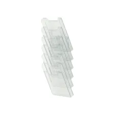 Folderhouder Exacompta wand A4 6-vaks staand helder transparant Folderhouder Exacompta wand A4 6-vaks staand helder transparant