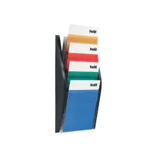 Folderhouder Helit wand 4x A4 zwart Folderhouder Helit wand 4x A4 zwart
