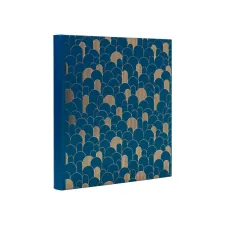 Fotoalbum Exacompta 29x32cm 60 zwarte pagina's Néo Déco blauw