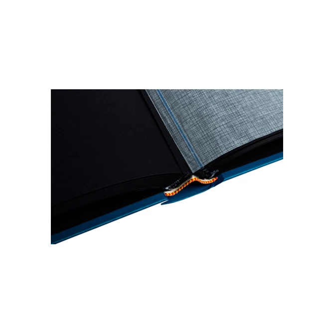 Fotoalbum Exacompta 29x32cm 60 zwarte pagina's Néo Déco blauw