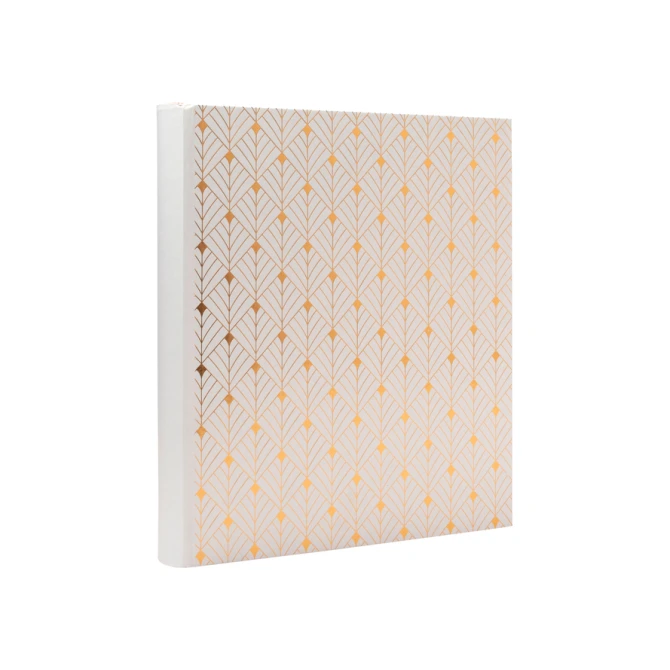 Fotoalbum Exacompta 29x32cm 60 zwarte pagina's Néo Déco wit