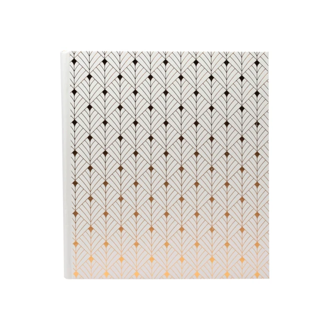 Fotoalbum Exacompta 29x32cm 60 zwarte pagina's Néo Déco wit