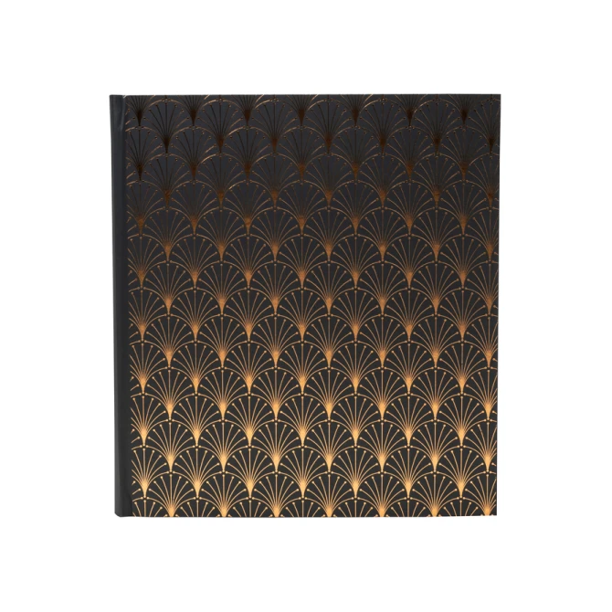Fotoalbum Exacompta 29x32cm 60 zwarte pagina's Néo Déco zwart