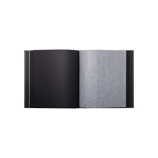 Fotoalbum Exacompta 29x32cm 60 zwarte pagina's Néo Déco zwart