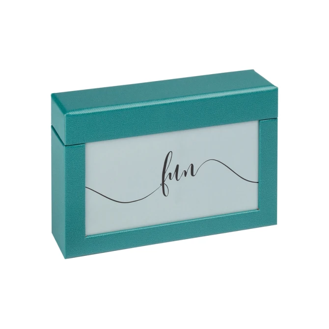 Fotobox walther design Fun 10x15cm 100 foto's petrol groen