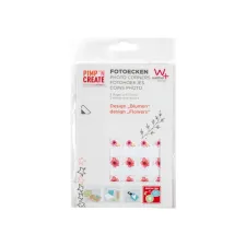 Fotohoeken walther design bloemen 2 vellen à 42 stuks