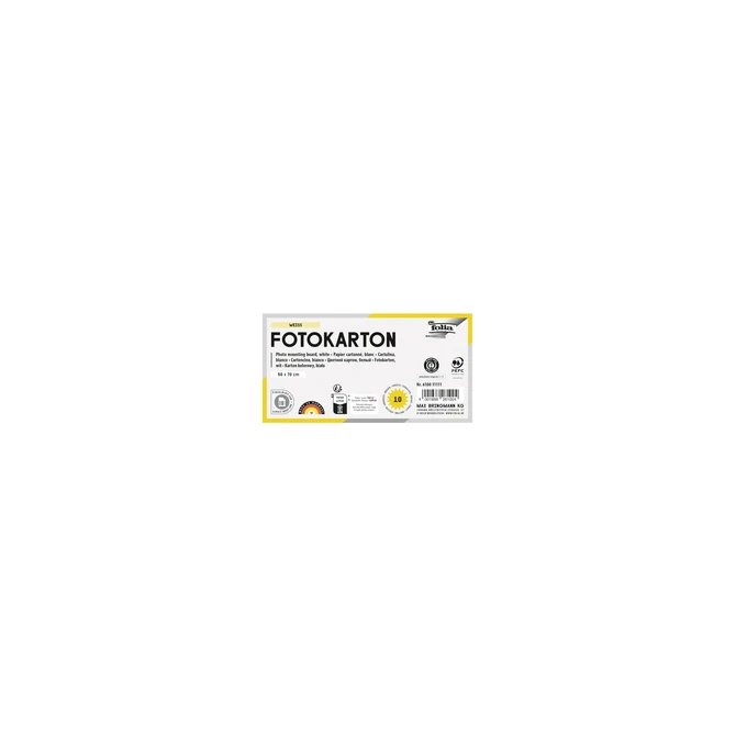 Fotokarton Folia 250gr 50x70cm parelmoer 00 wit