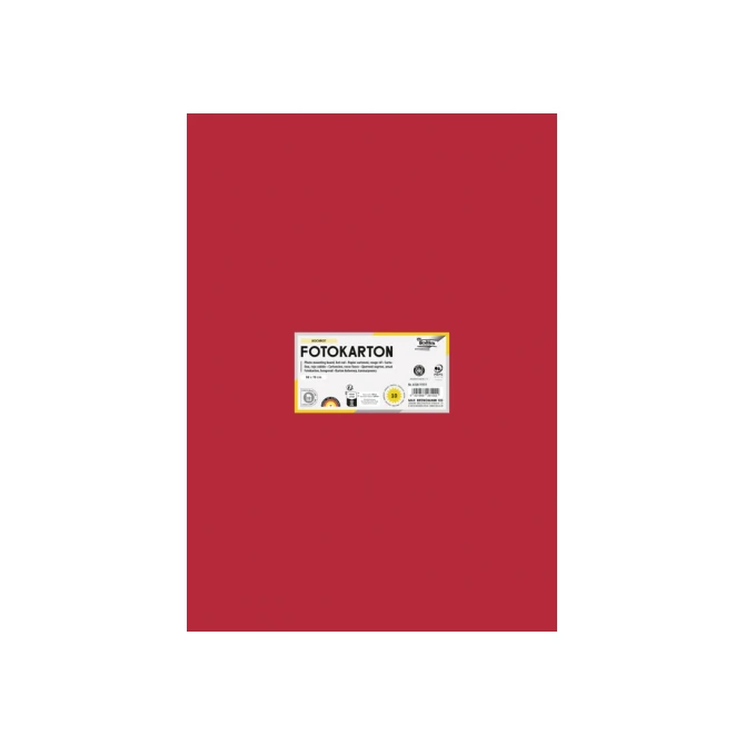 Fotokarton Folia 300gr 50x70cm 20 vuurrood
