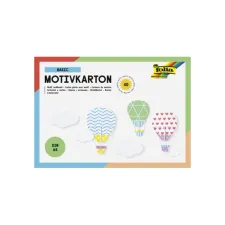 Fotokarton Folia A6 40vel met basisdesigns assorti