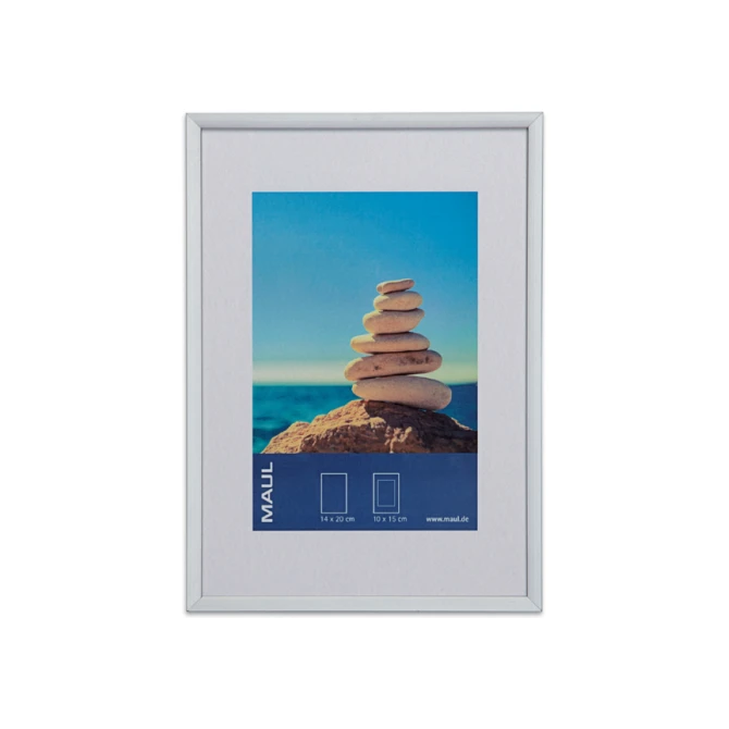 Fotolijst MAUL design 15x21cm aluminium frame zilver