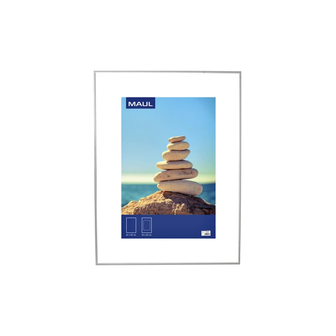 Fotolijst MAUL design 60x80cm aluminium frame zilver
