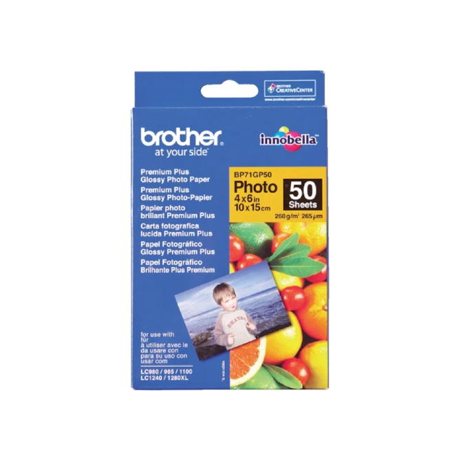 Fotopapier Brother BP-71 10x15cm 260gr glossy 50 vel