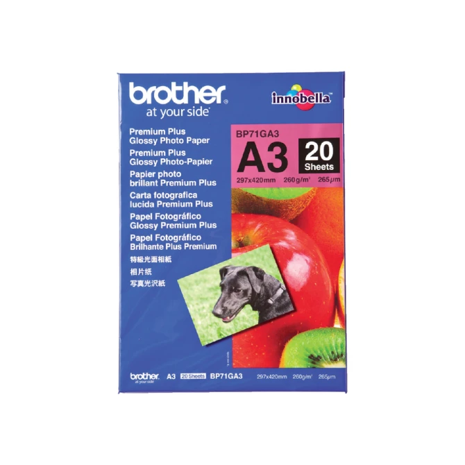 Fotopapier Brother BP-71 A3 260gr glossy 20 vel