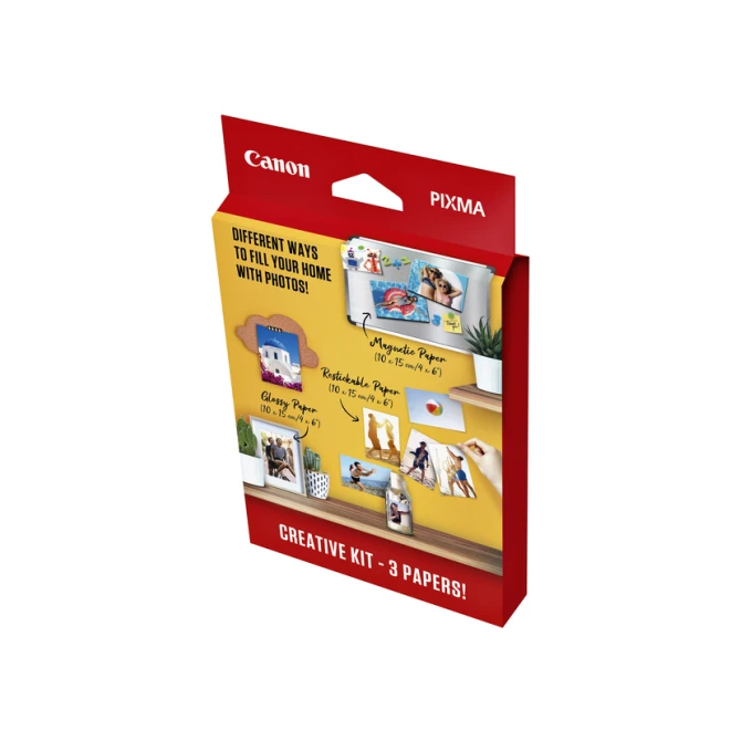 Fotopapier Canon creatieve kit met 3 soorten papier 60 vel