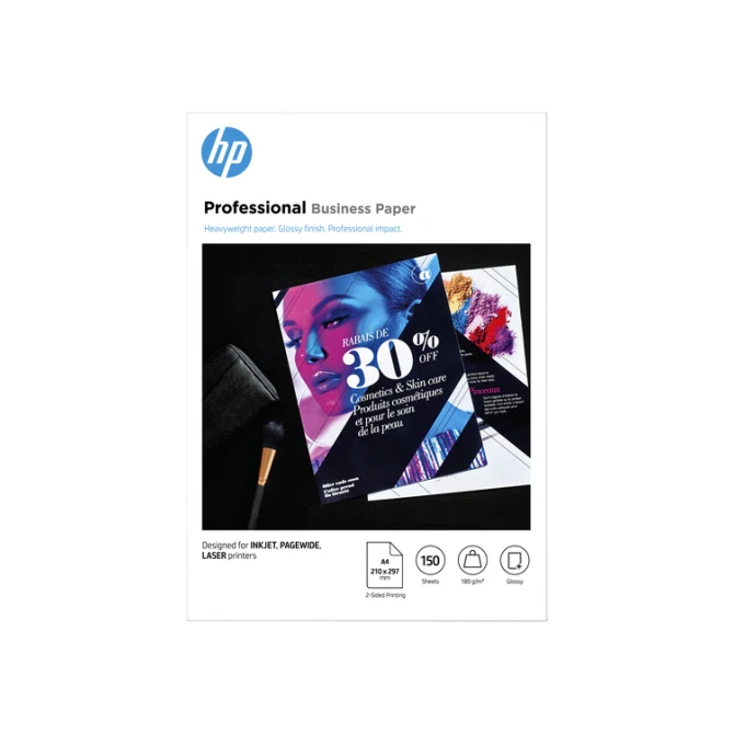 Fotopapier laser HP 3VK91A A4 180gr glans wit 150 vel