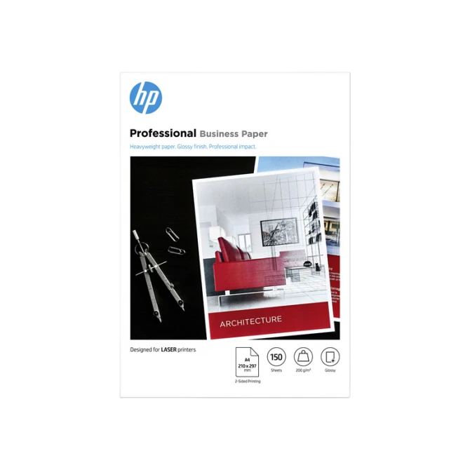 Fotopapier laser HP 7MV83A 200gr A4 glans wit 150 vel