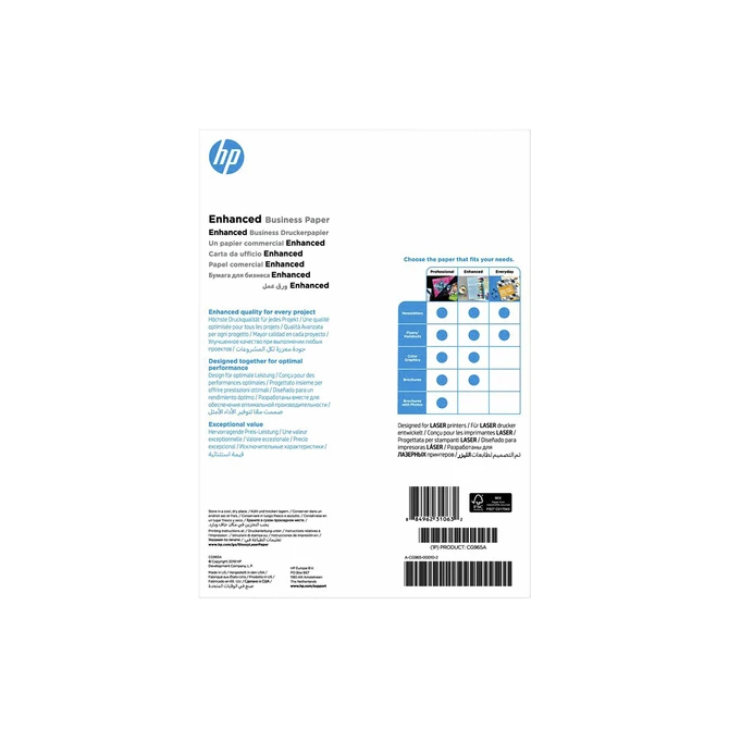 Fotopapier laser HP CG965A 150gr A4 glans wit 150 vel