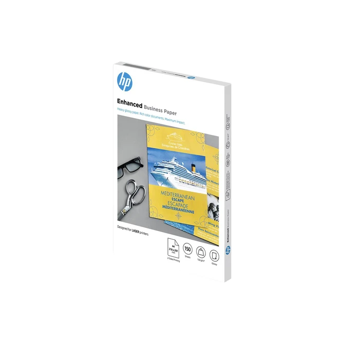 Fotopapier laser HP CG965A 150gr A4 glans wit 150 vel