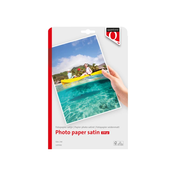 Fotopapier Quantore A4 satijn 50 vel 230gr