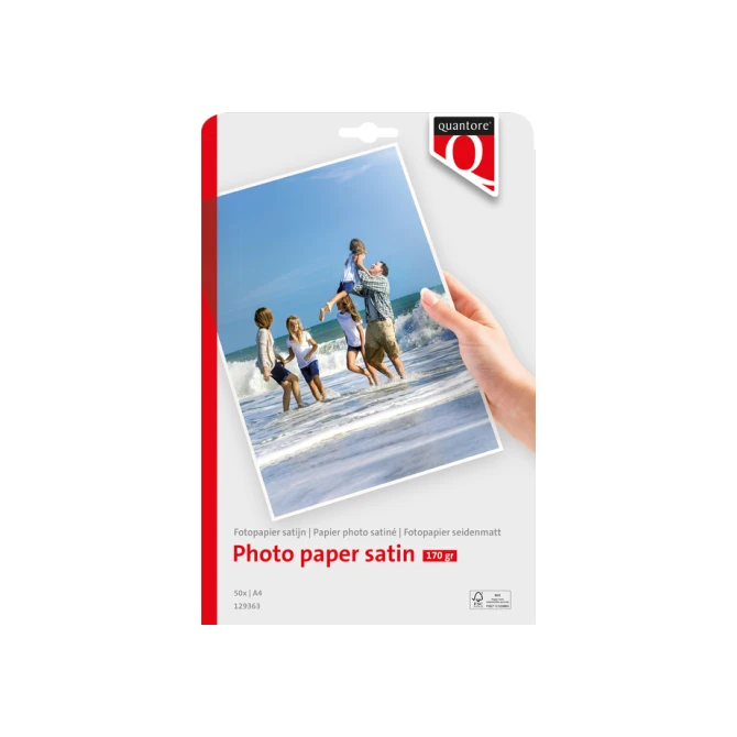 Fotopapier Quantore A4 satijn mat 50vel 170gr