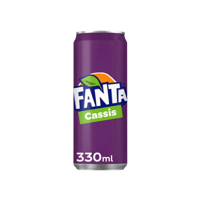 Frisdrank Fanta cassis blik 330ml