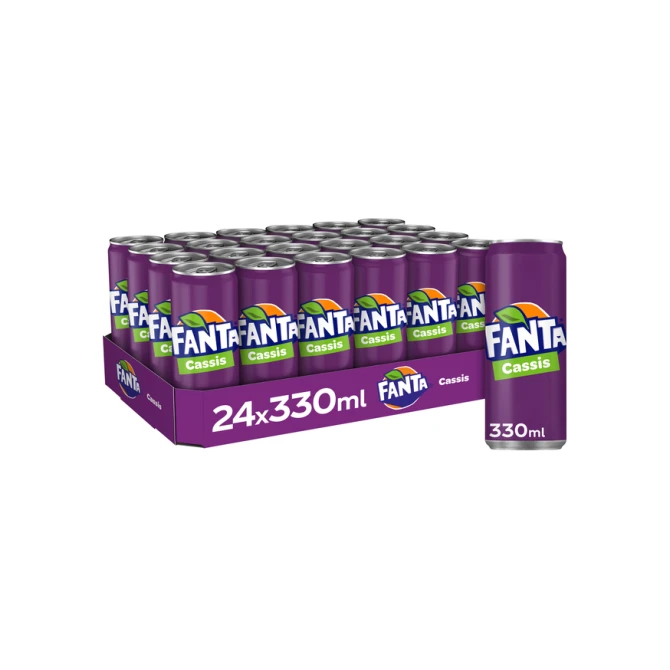 Frisdrank Fanta cassis blik 330ml