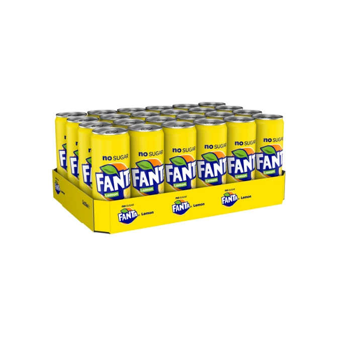 Frisdrank Fanta lemon zero blik 330ml