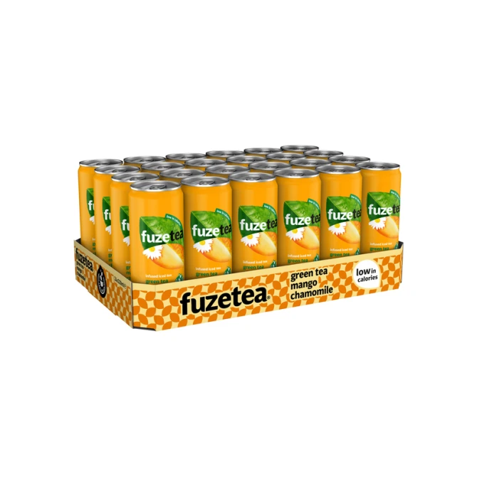 Frisdrank Fuze Tea Green Tea mango chamomile blik 330ml
