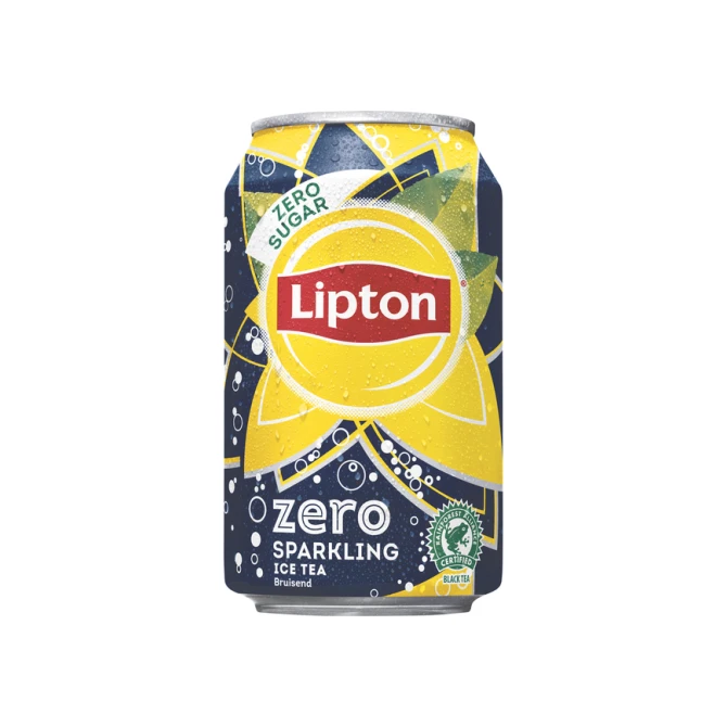 Frisdrank Lipton Ice Tea sparkling zero blik 330ml