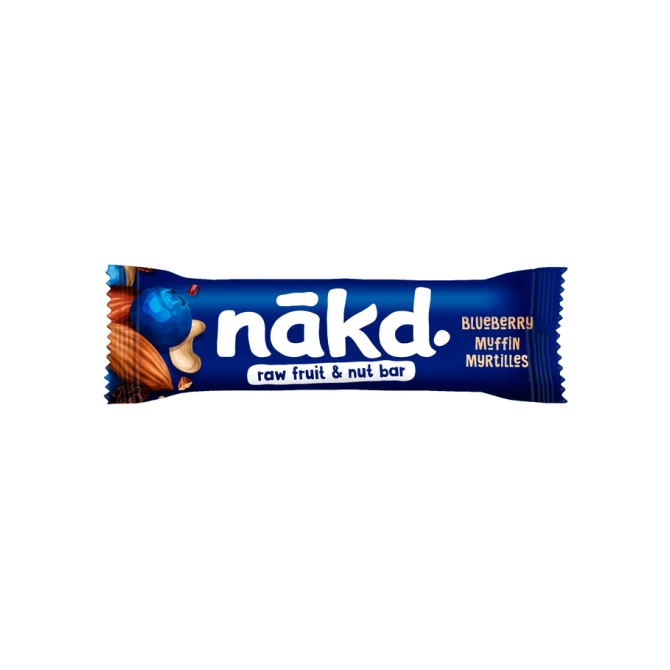 Fruit- en notenreep NAKD blueberry muffin 18x35 gram