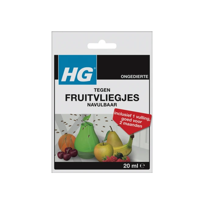 Fruitvliegjesval HG HGX met 1 navulling 20ml